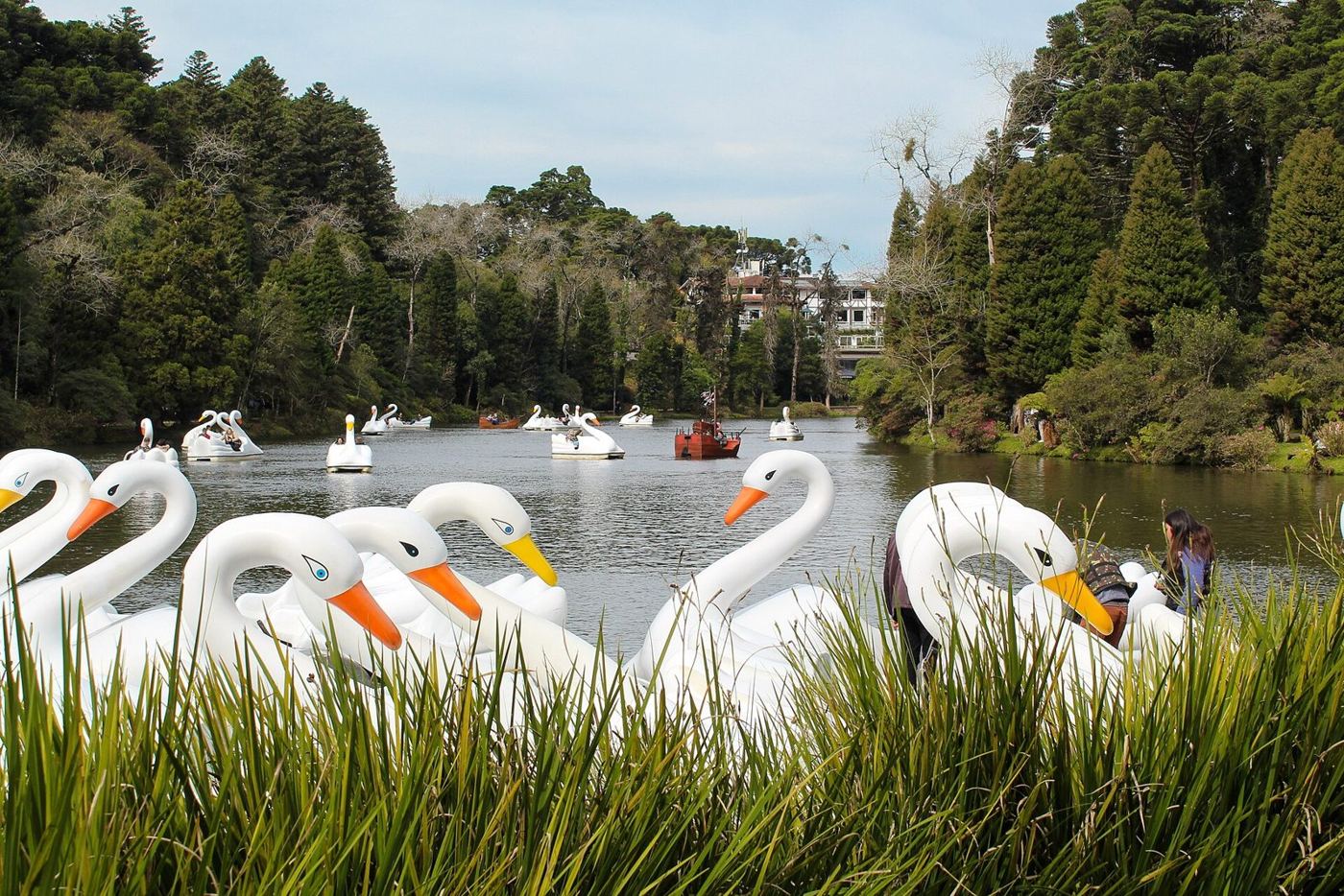 O Lago Negro, um dos cartões-postais de Gramado
