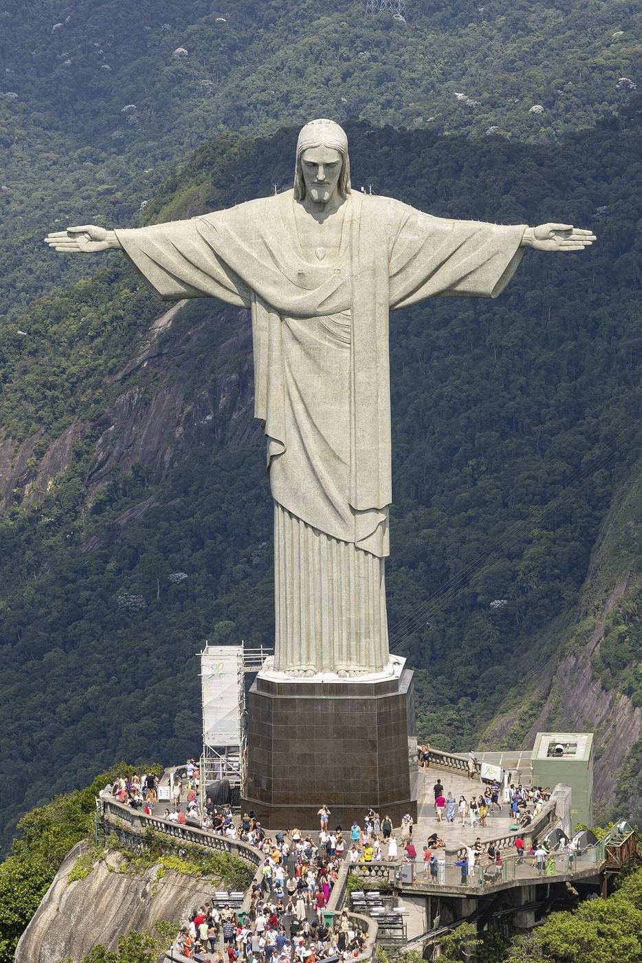 O Cristo Redentor no alto do Corcovado